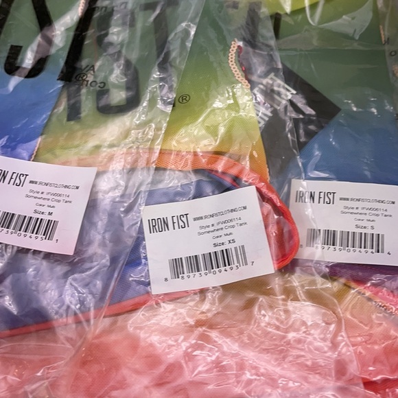 Iron Fist Somewhere Over The Rainbow Cropped Tank - Picture 4 of 7